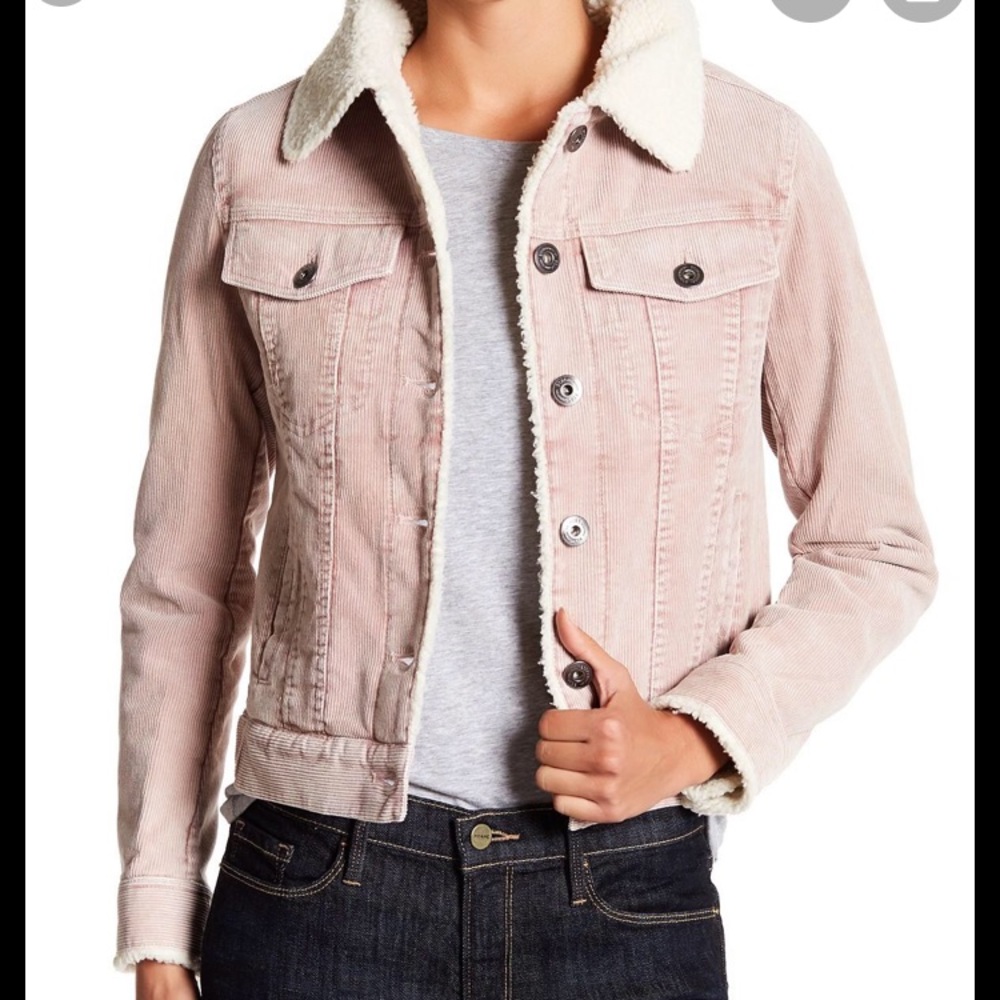 BCBGeneration Faux Shearling Corduroy Jacket